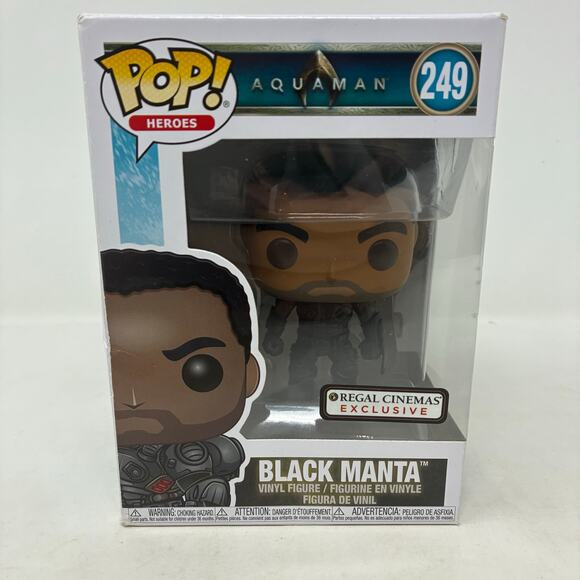 Rare Funko POP Aquaman Black Manta #249 Regal Cinemas Exclusive - Picture 2 of 10